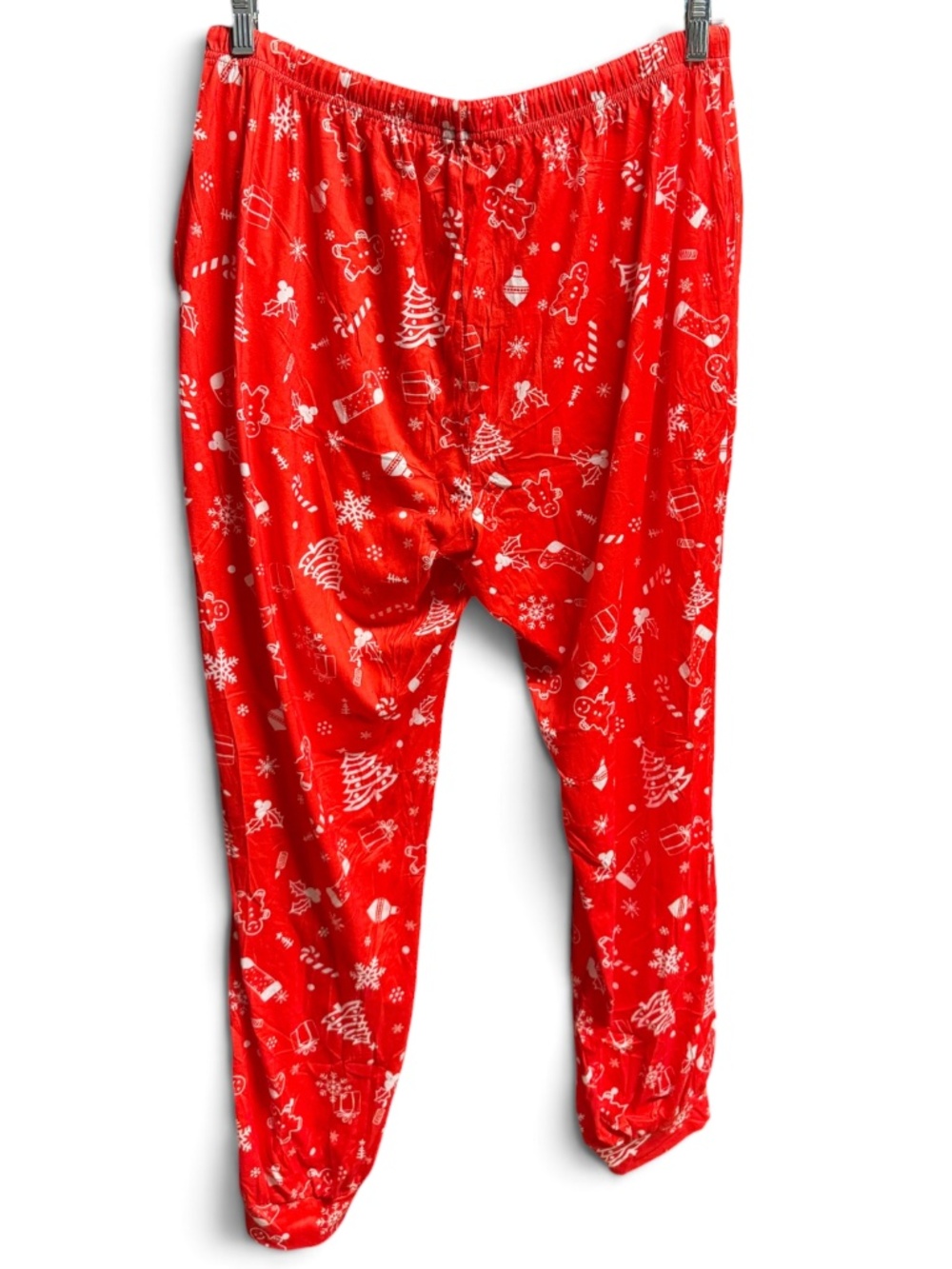 Ekouaer Christmas Pajama Pants Womens L Red Gingerbread Holiday Lounge - Picture 2 of 10